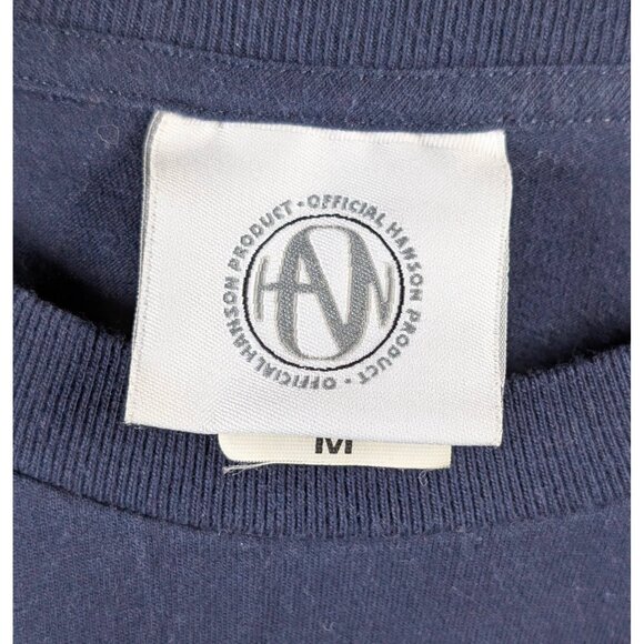 Hanson Vintage 1998 Navy Blue VTG 90s T-Shirt Tee Size Medium Unisex Mmmbop - Picture 3 of 5